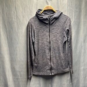 🏴 Columbia Heathered Gray Zip-Up sweater size medium